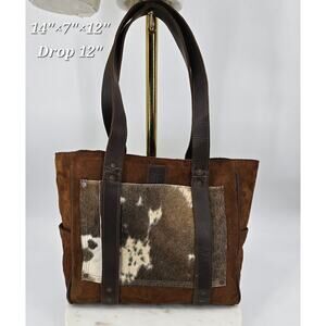 STS Ranchwear Leather & Cowhide Trinity  Concealed Carry Tote